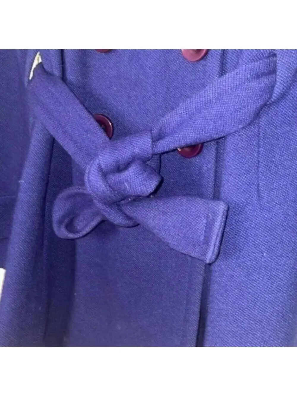 J Crew Button Up Wool Blend Royal Blue Blazer Coat Jacket